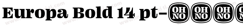 Europa Bold 14 pt字体转换